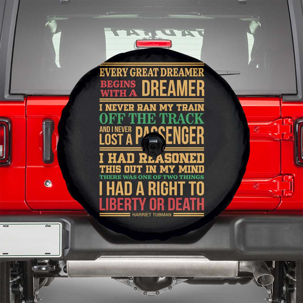 Harriet Tubman Powerful Quote Spare Tire Cover Strong Black Women Pride TS12 Black Print Your Wear