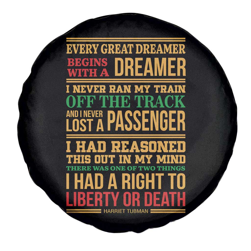 Harriet Tubman Powerful Quote Spare Tire Cover Strong Black Women Pride TS12 Print Your Wear