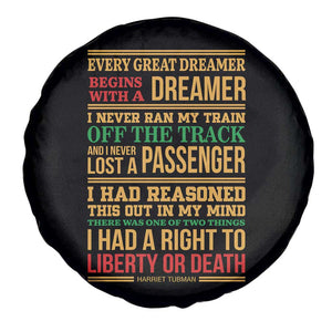 Harriet Tubman Powerful Quote Spare Tire Cover Strong Black Women Pride TS12 Print Your Wear