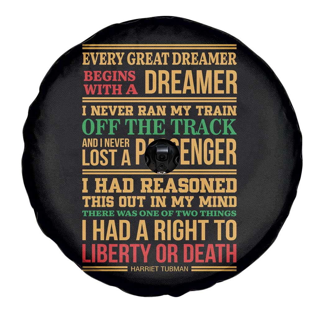 Harriet Tubman Powerful Quote Spare Tire Cover Strong Black Women Pride TS12 Print Your Wear