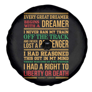 Harriet Tubman Powerful Quote Spare Tire Cover Strong Black Women Pride TS12 Print Your Wear