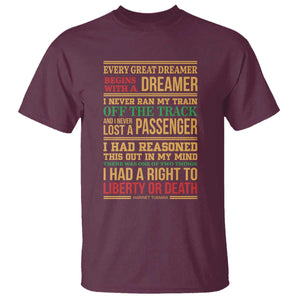 Harriet Tubman Powerful Quote T Shirt Strong Black Women Pride TS12 Maroon Print Your Wear