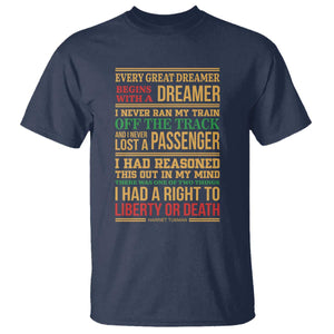 Harriet Tubman Powerful Quote T Shirt Strong Black Women Pride TS12 Navy Print Your Wear