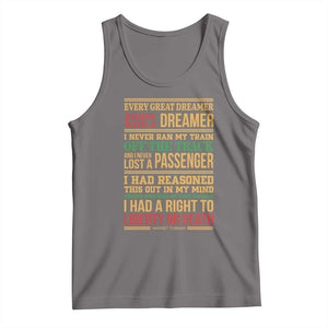 Harriet Tubman Powerful Quote Tank Top Strong Black Women Pride TS12 Deep Heather Print Your Wear