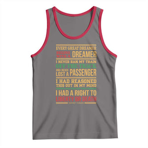 Harriet Tubman Powerful Quote Tank Top Strong Black Women Pride TS12 Deep Heather Red Print Your Wear