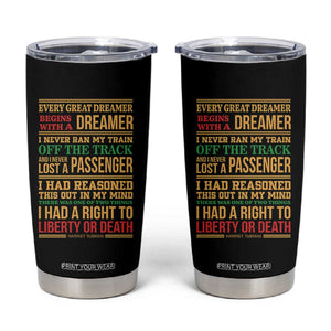 Harriet Tubman Powerful Quote Tumbler Cup Strong Black Women Pride TS12 Black Print Your Wear