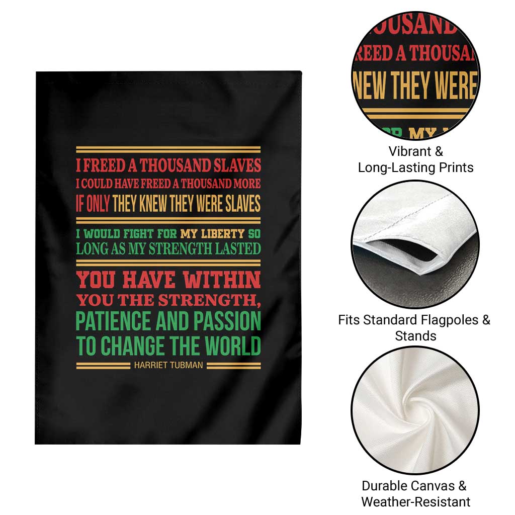Harriet Tubman Powerful Quote Garden Flag Female Empowerment History Gift TS12 Print Your Wear