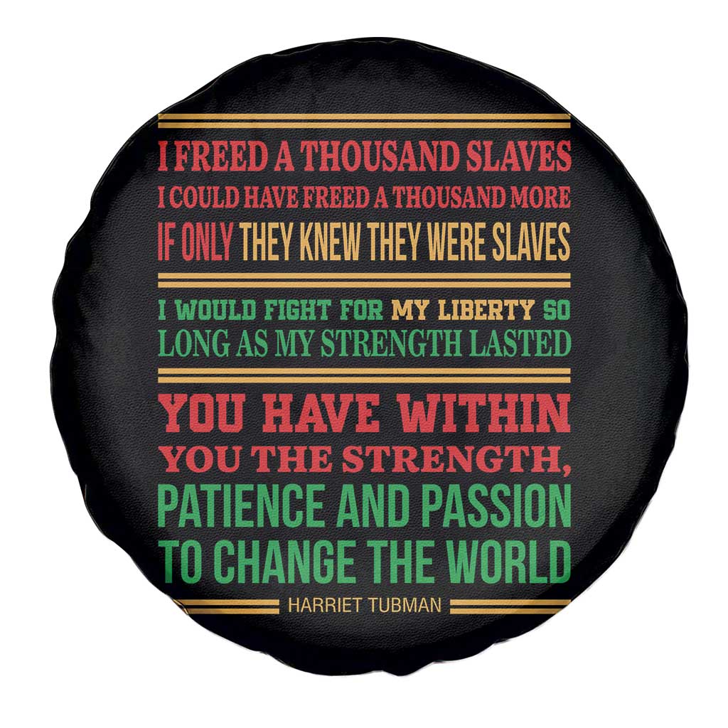 Harriet Tubman Powerful Quote Spare Tire Cover Female Empowerment History Gift TS12 Print Your Wear