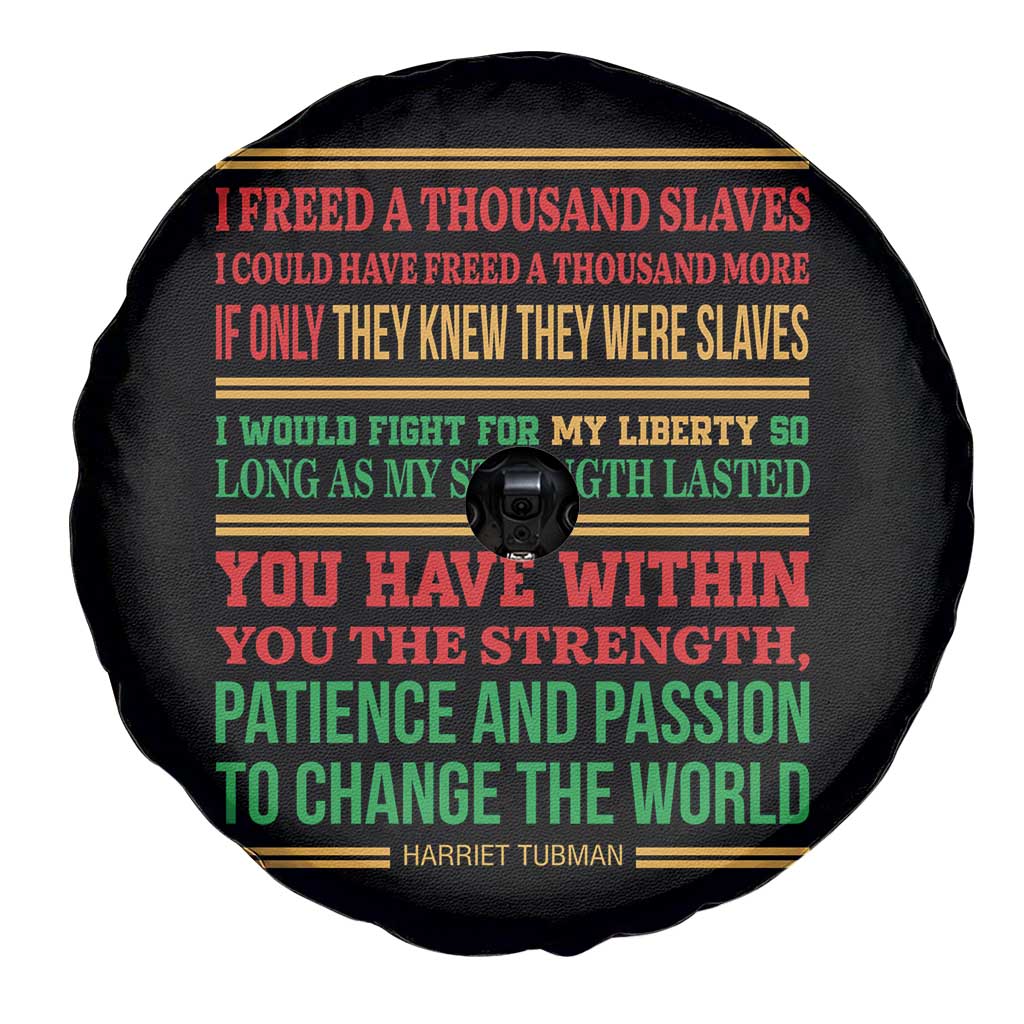 Harriet Tubman Powerful Quote Spare Tire Cover Female Empowerment History Gift TS12 Print Your Wear