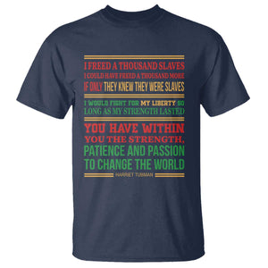 Harriet Tubman Powerful Quote T Shirt Female Empowerment History Gift TS12 Navy Print Your Wear