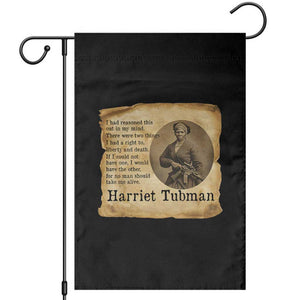 Harriet Tubman Quote Garden Flag Liberty Or Death Empowerment Gift TS12 Black Print Your Wear