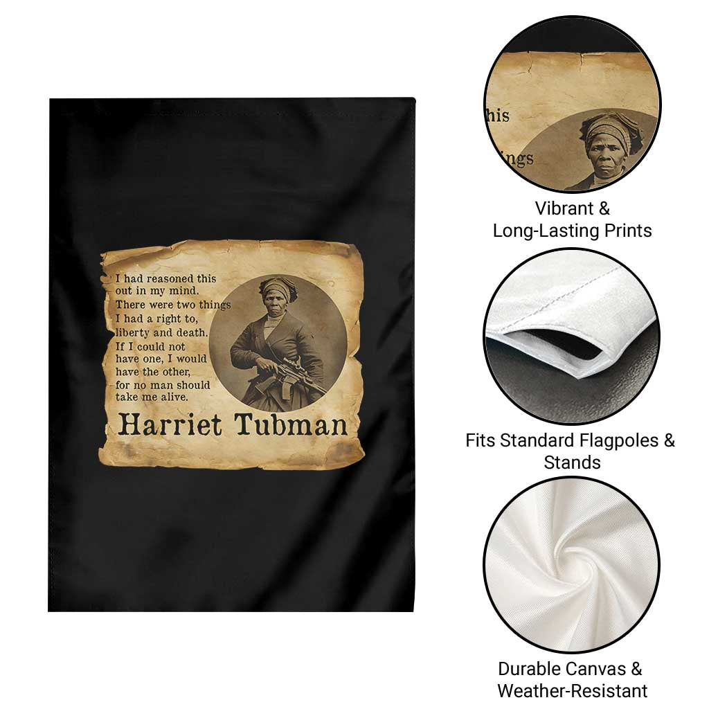 Harriet Tubman Quote Garden Flag Liberty Or Death Empowerment Gift TS12 Print Your Wear