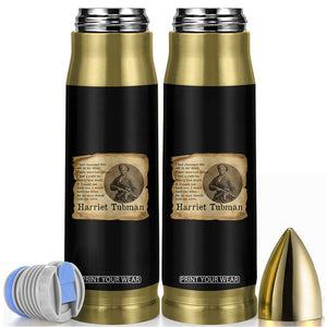 Harriet Tubman Quote Bullet Tumbler Liberty Or Death Empowerment Gift TS12 Black Print Your Wear