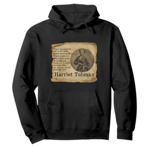 Harriet Tubman Quote Hoodie Liberty Or Death Empowerment Gift TS12 Black Print Your Wear