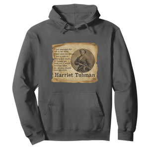 Harriet Tubman Quote Hoodie Liberty Or Death Empowerment Gift TS12 Dark Heather Print Your Wear