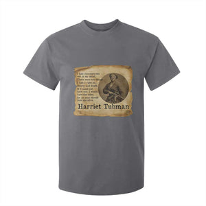 Harriet Tubman Quote T Shirt For Kid Liberty Or Death Empowerment Gift TS12 Charcoal Print Your Wear
