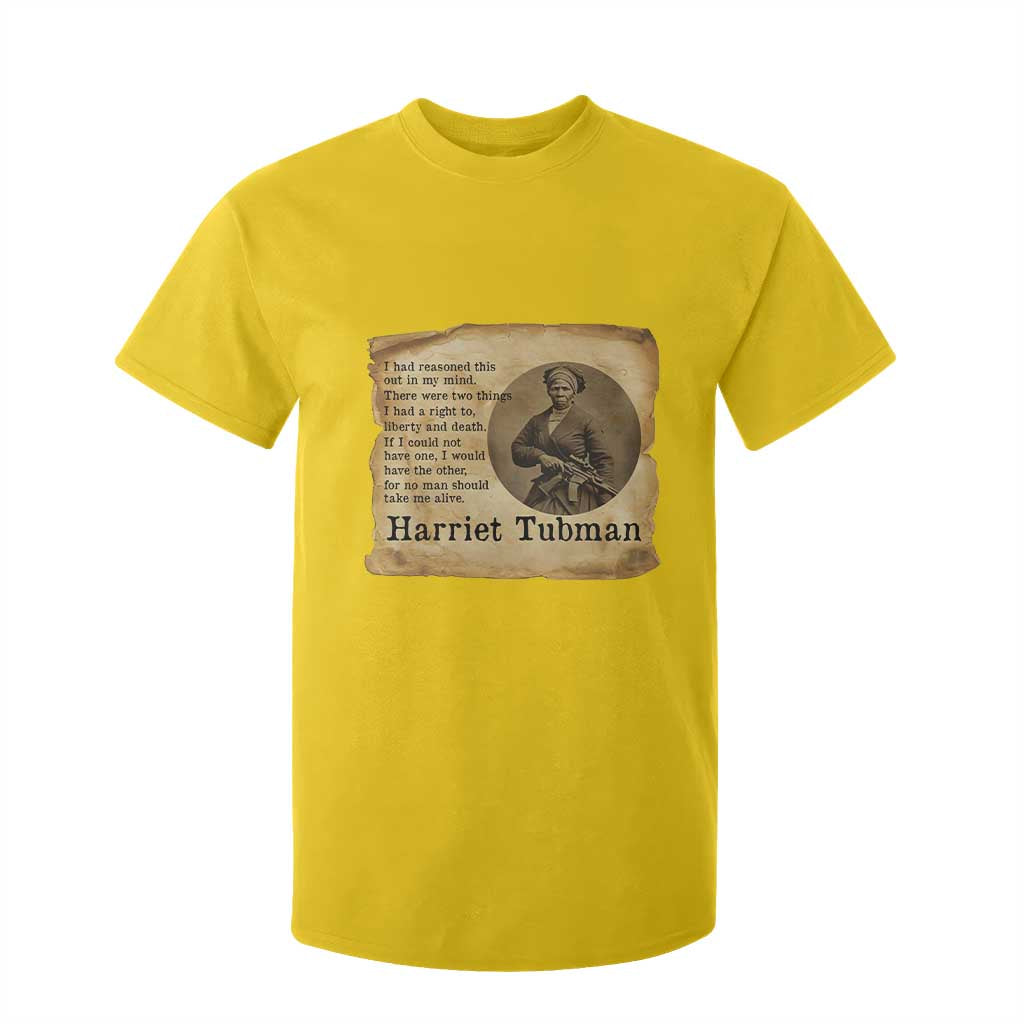 Harriet Tubman Quote T Shirt For Kid Liberty Or Death Empowerment Gift TS12 Daisy Print Your Wear