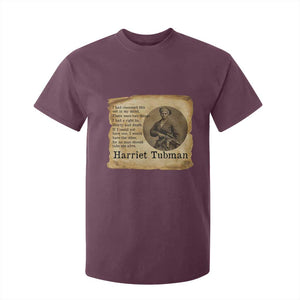 Harriet Tubman Quote T Shirt For Kid Liberty Or Death Empowerment Gift TS12 Maroon Print Your Wear