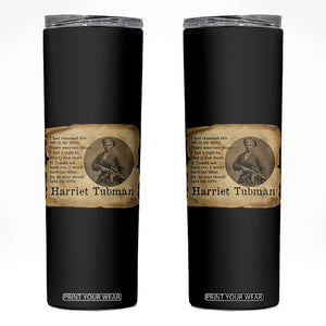Harriet Tubman Quote Skinny Tumbler Liberty Or Death Empowerment Gift TS12 Black Print Your Wear