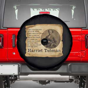 Harriet Tubman Quote Spare Tire Cover Liberty Or Death Empowerment Gift TS12 Black Print Your Wear