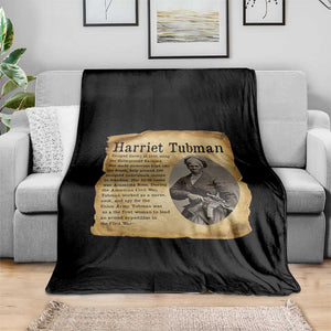 Vintage Harriet Tubman Poster Throw Blanket Female Empowerment History Gift TS12 Print Your Wear