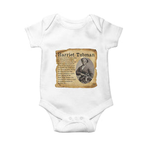 Vintage Harriet Tubman Poster Baby Onesie Female Empowerment History Gift TS12 White Print Your Wear