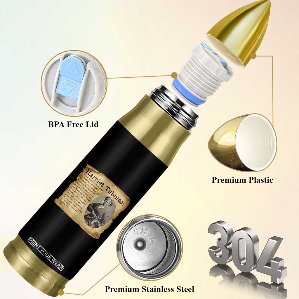 Vintage Harriet Tubman Poster Bullet Tumbler Female Empowerment History Gift TS12 Print Your Wear