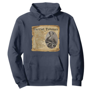 Vintage Harriet Tubman Poster Hoodie Female Empowerment History Gift TS12 Navy Print Your Wear