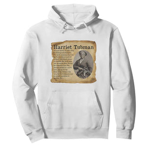 Vintage Harriet Tubman Poster Hoodie Female Empowerment History Gift TS12 White Print Your Wear