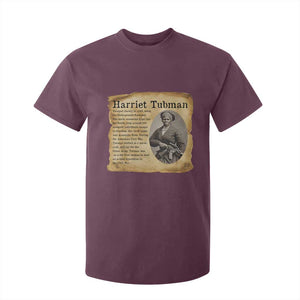 Vintage Harriet Tubman Poster T Shirt For Kid Female Empowerment History Gift TS12 Maroon Print Your Wear