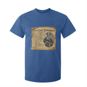 Vintage Harriet Tubman Poster T Shirt For Kid Female Empowerment History Gift TS12 Royal Blue Print Your Wear