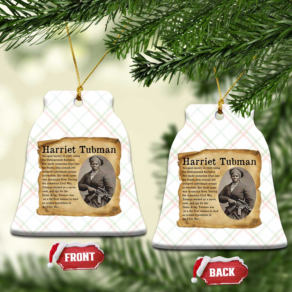 Vintage Harriet Tubman Poster Ceramic Ornament Female Empowerment History Gift TS12 Print Your Wear