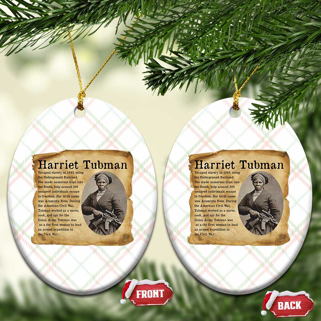 Vintage Harriet Tubman Poster Ceramic Ornament Female Empowerment History Gift TS12 Print Your Wear
