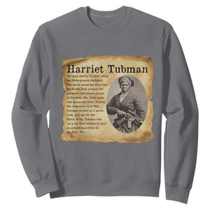 Vintage Harriet Tubman Poster Sweatshirt Female Empowerment History Gift TS12 Charcoal Print Your Wear