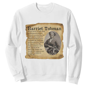 Vintage Harriet Tubman Poster Sweatshirt Female Empowerment History Gift TS12 White Print Your Wear