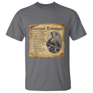 Vintage Harriet Tubman Poster T Shirt Female Empowerment History Gift TS12 Charcoal Print Your Wear