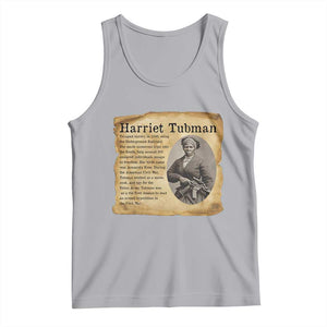 Vintage Harriet Tubman Poster Tank Top Female Empowerment History Gift TS12 Athletic Heather Print Your Wear