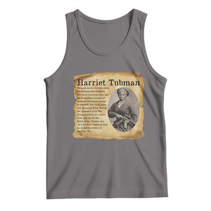 Vintage Harriet Tubman Poster Tank Top Female Empowerment History Gift TS12 Deep Heather Print Your Wear