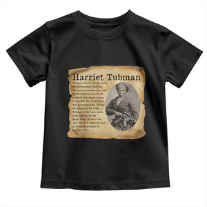 Vintage Harriet Tubman Poster Toddler T Shirt Female Empowerment History Gift TS12 Black Print Your Wear
