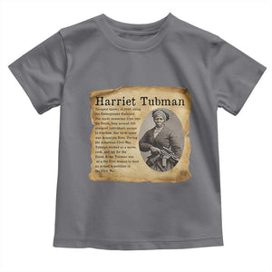 Vintage Harriet Tubman Poster Toddler T Shirt Female Empowerment History Gift TS12 Charcoal Print Your Wear
