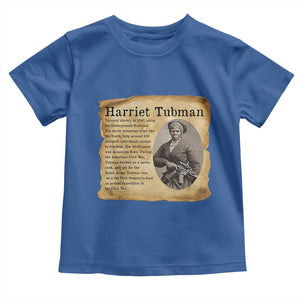 Vintage Harriet Tubman Poster Toddler T Shirt Female Empowerment History Gift TS12 Royal Blue Print Your Wear