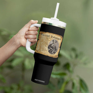 Vintage Harriet Tubman Poster Tumbler With Handle Female Empowerment History Gift TS12 Print Your Wear