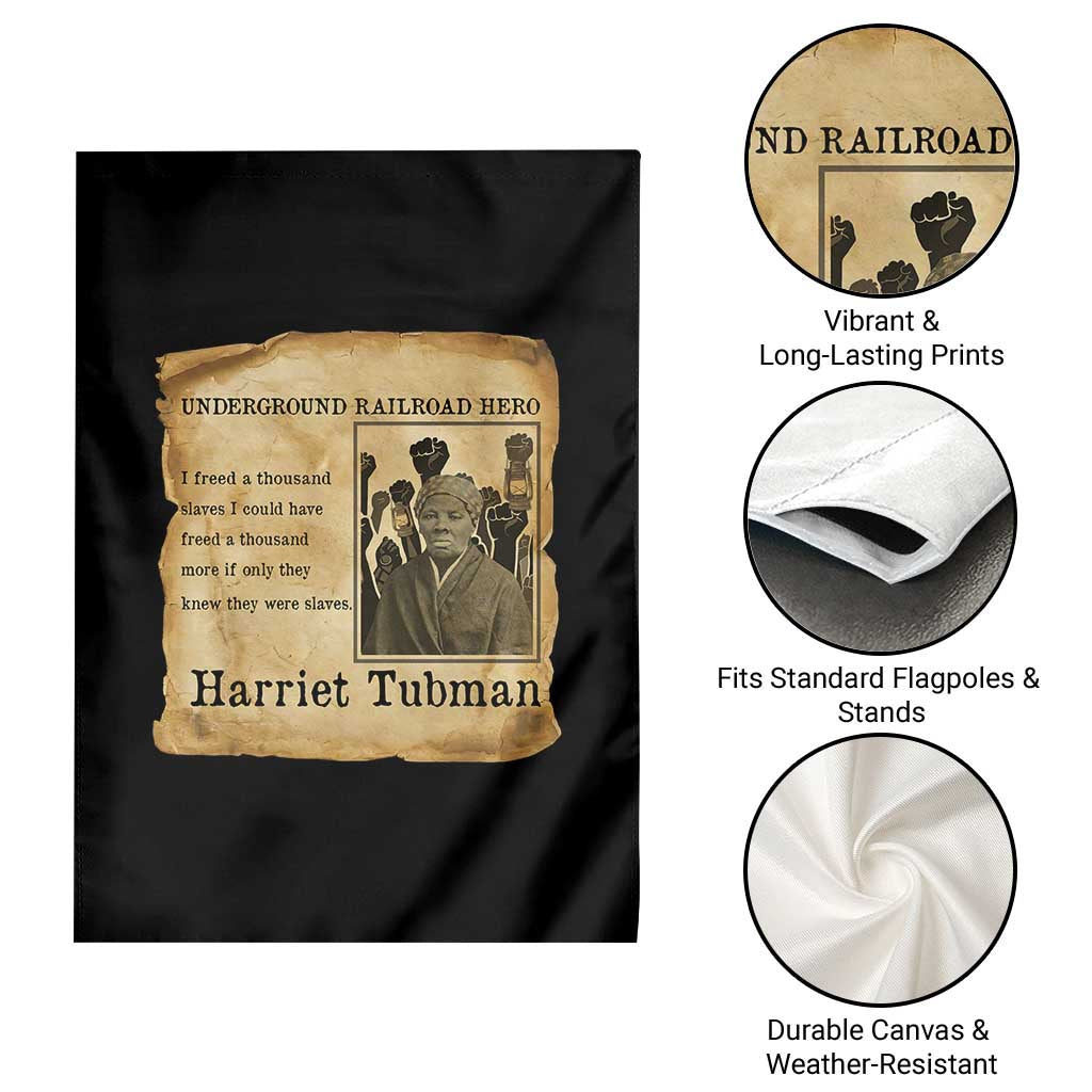 Harriet Tubman Quote Garden Flag I Freed A Thousand People Vintage Poster TS12 Print Your Wear