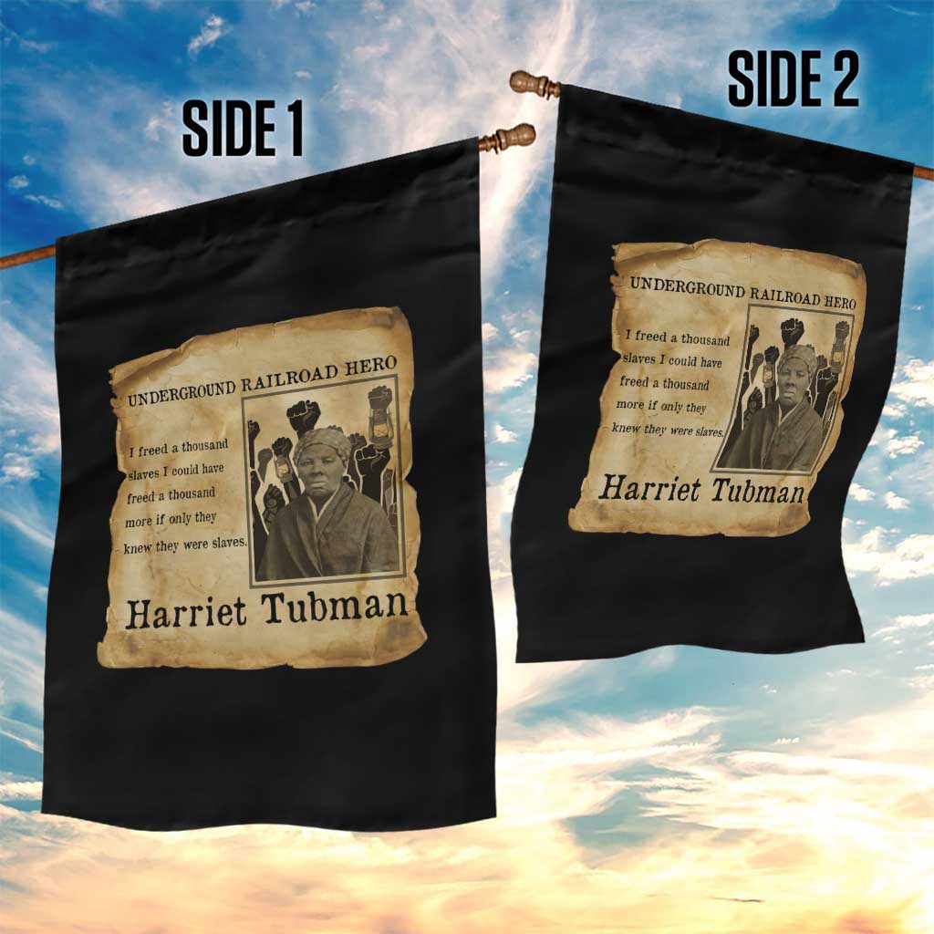 Harriet Tubman Quote Garden Flag I Freed A Thousand People Vintage Poster TS12 Print Your Wear