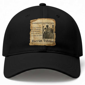 Harriet Tubman Quote Baseball Cap I Freed A Thousand People Vintage Poster TS12 Print Your Wear