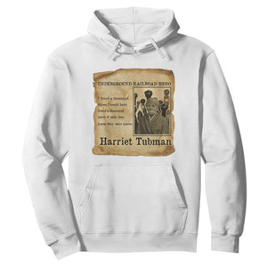 Harriet Tubman Quote Hoodie I Freed A Thousand People Vintage Poster TS12 White Print Your Wear
