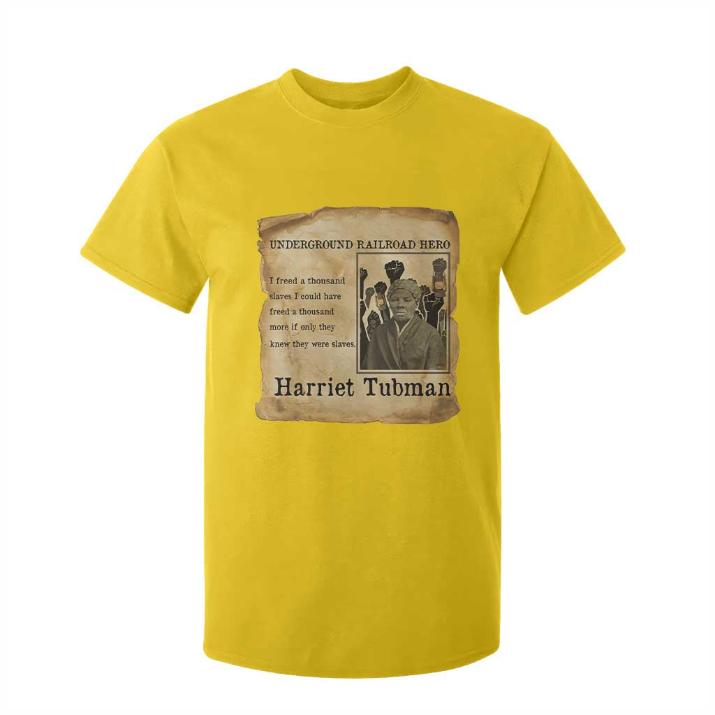 Harriet Tubman Quote T Shirt For Kid I Freed A Thousand People Vintage Poster TS12 Daisy Print Your Wear