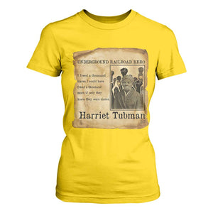 Harriet Tubman Quote T Shirt For Women I Freed A Thousand People Vintage Poster TS12 Daisy Print Your Wear