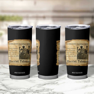 Harriet Tubman Quote Tumbler Cup I Freed A Thousand People Vintage Poster TS12 Print Your Wear