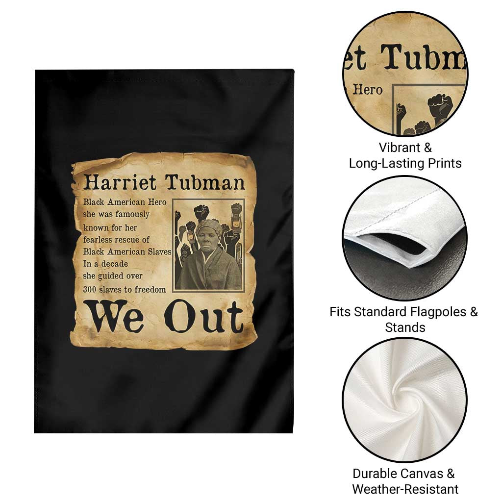 Vintage Harriet Tubman We Out Garden Flag Black American Hero History Gift TS12 Print Your Wear